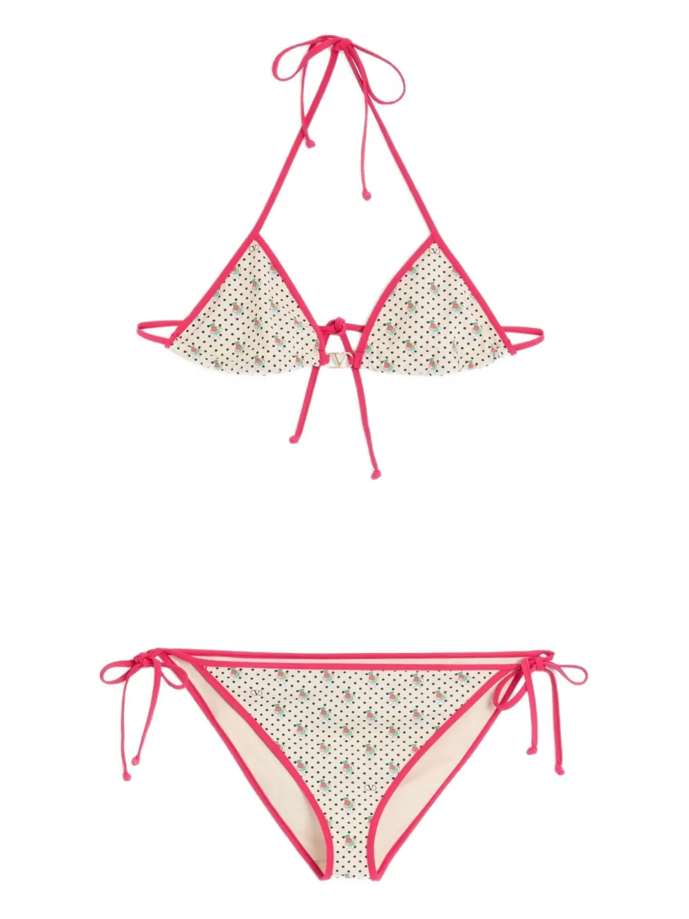 Valentino Garavani Gelatini-print bikini | Neutrals | Image 1