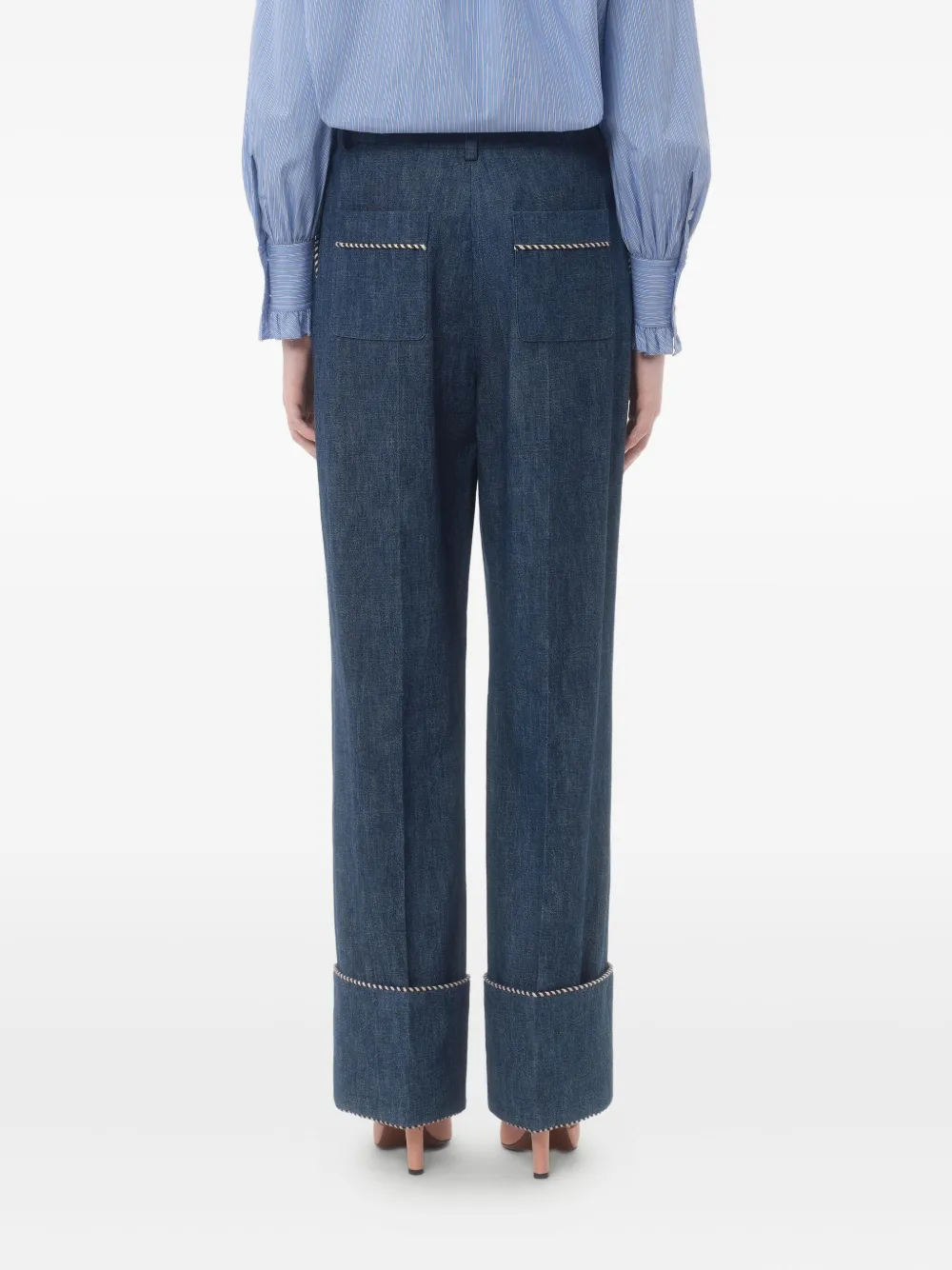 Valentino Garavani Katoenen jeans Blauw