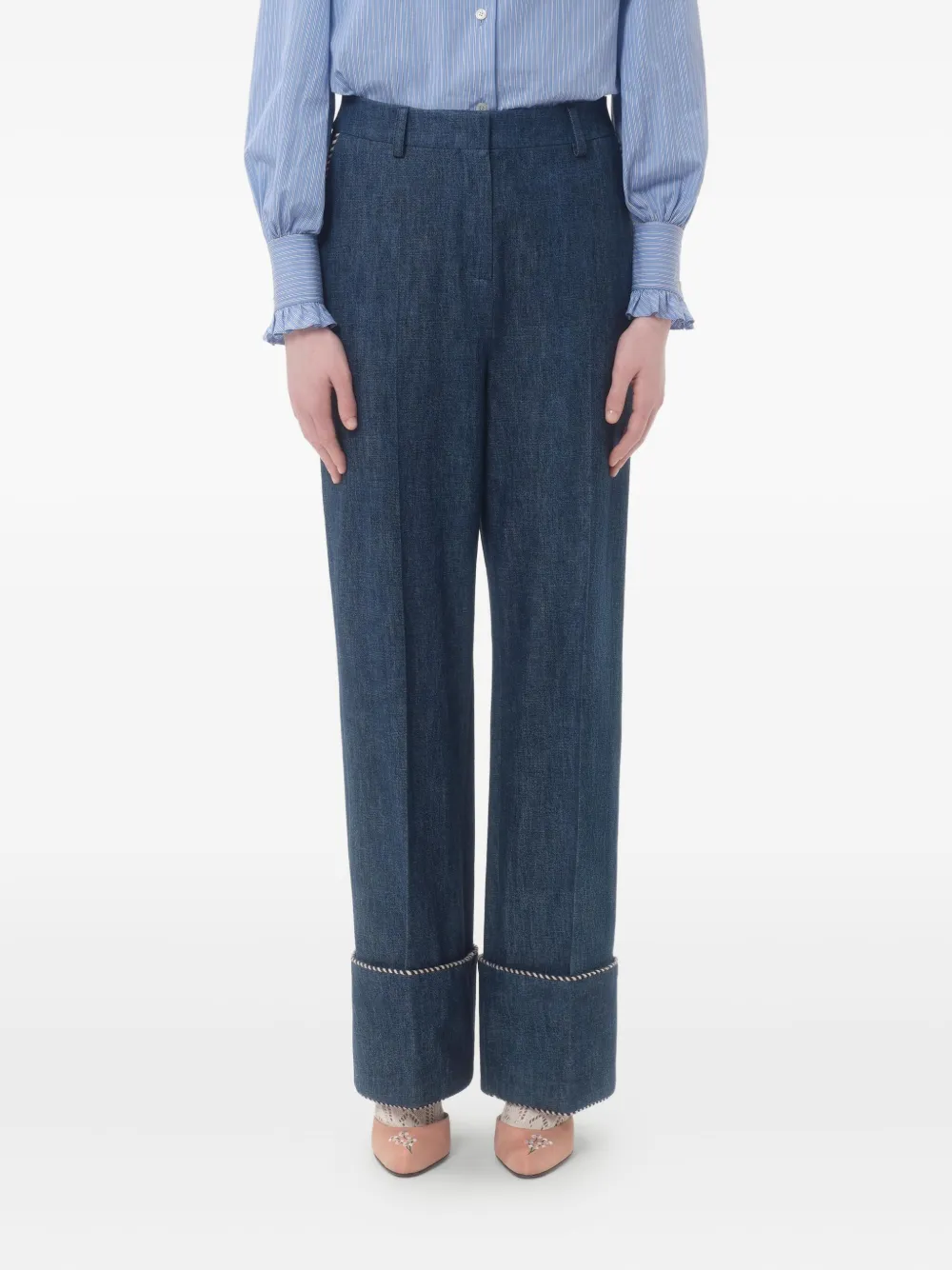 Valentino Garavani Katoenen jeans Blauw