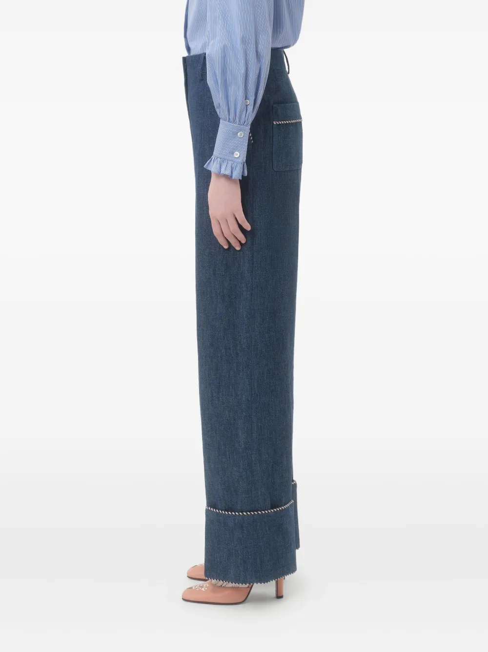 Valentino Garavani Katoenen jeans Blauw