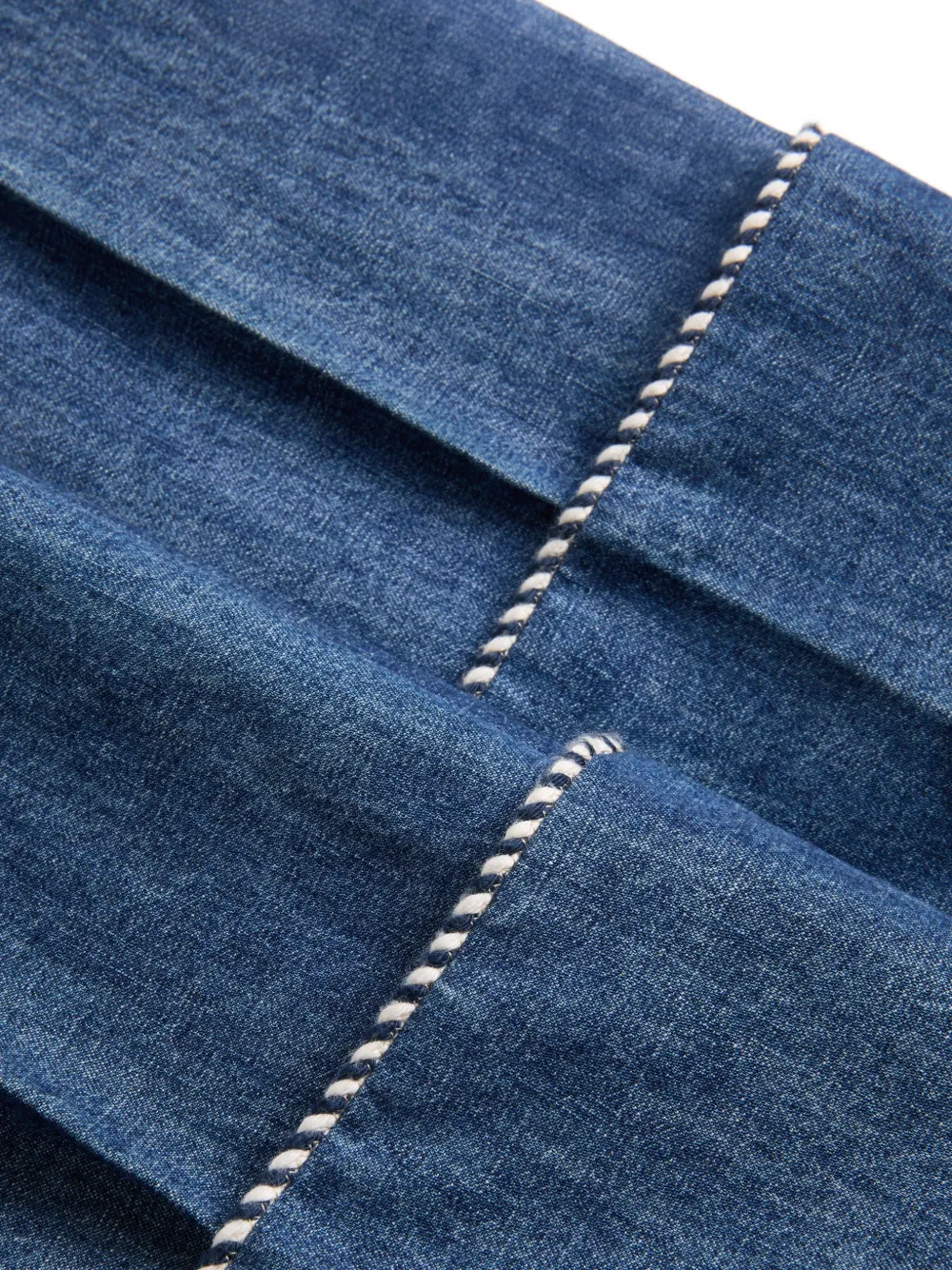  Valentino Garavani Denim Chambray Pants - Blue 