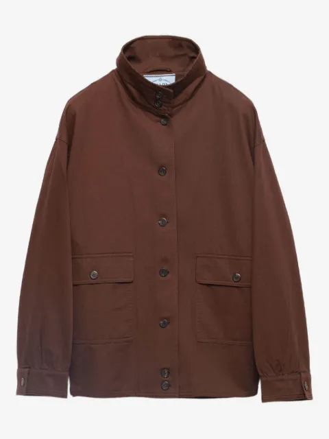 Prada gabardine shirt jacket
