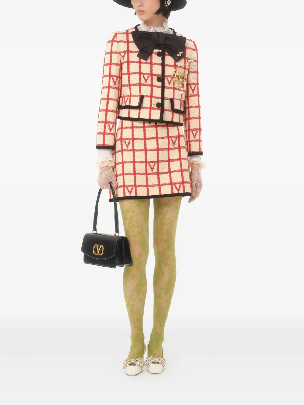 Valentino Garavani Mini-rok met patroon - Beige