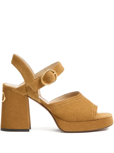 Valentino Garavani FAWCETTE PLATFORM CRUST LEATHER SANDAL 100MM