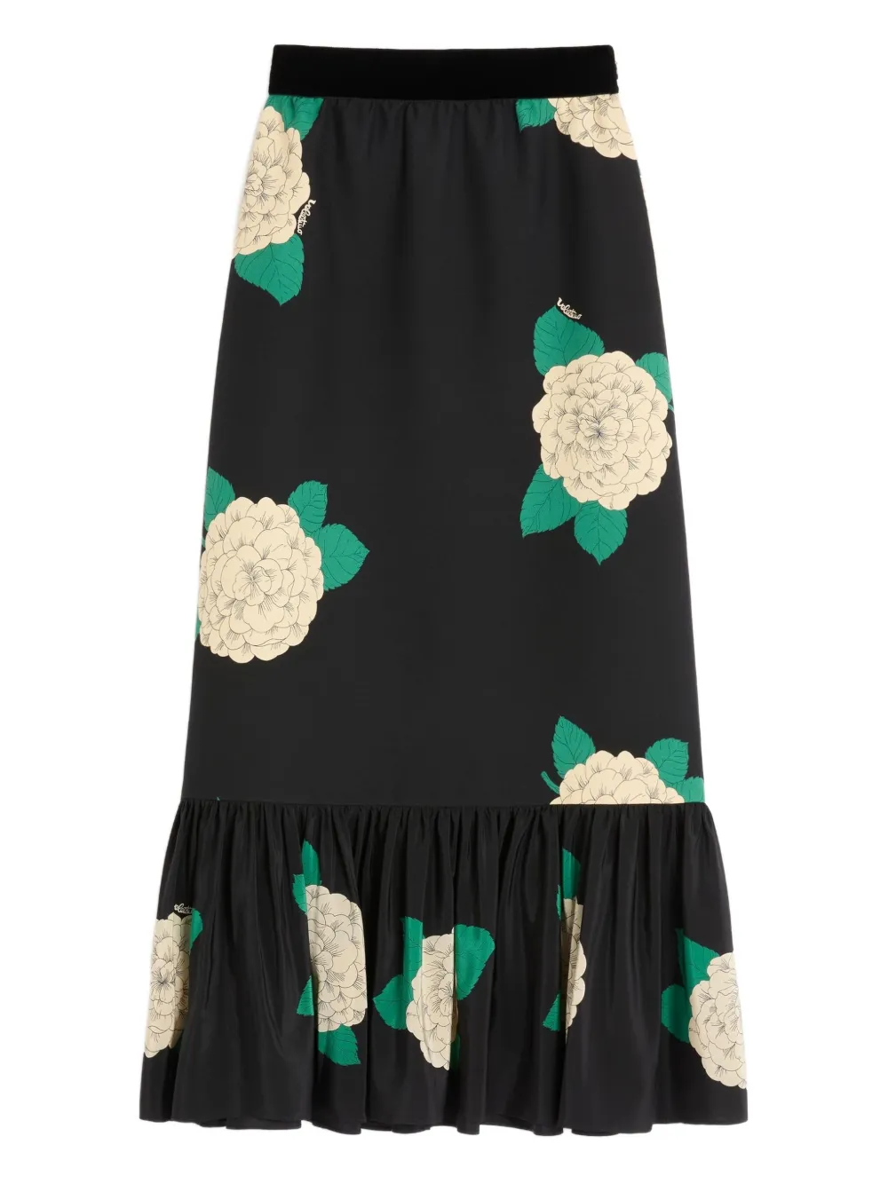 Valentino Garavani Apres L'Hiver midi-rok met print Zwart