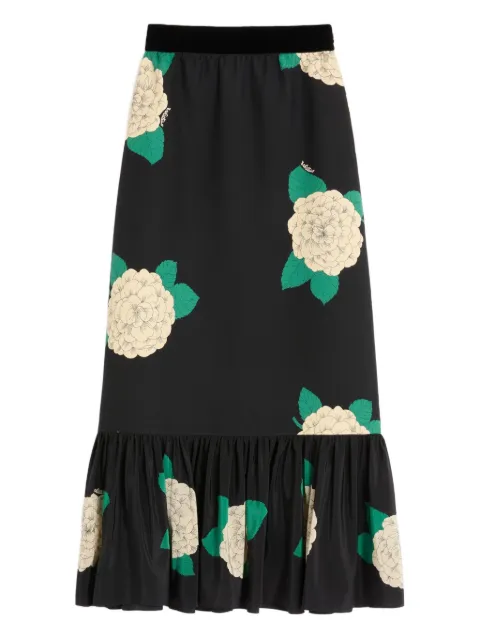 Valentino Garavani Apres L'Hiver-print midi skirt 