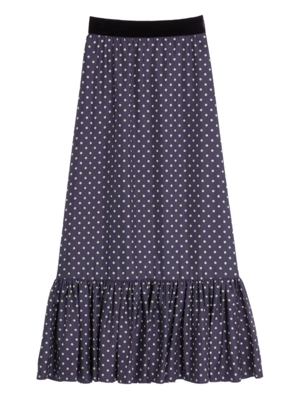 Valentino Garavani Plus De Pois スカート | ブルー | FARFETCH JP
