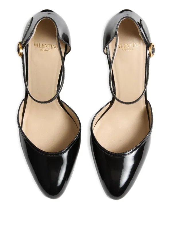 Valentino Garavani 105mm Hi Dolly Pumps | Black | FARFETCH JO