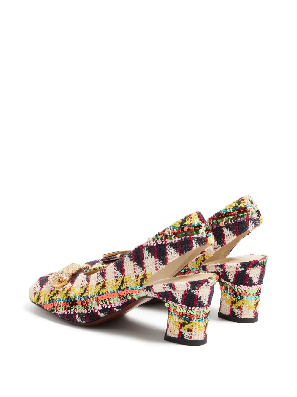 Valentino Garavani 60 mm Adamantine pumps verfraaid met pailletten Beige