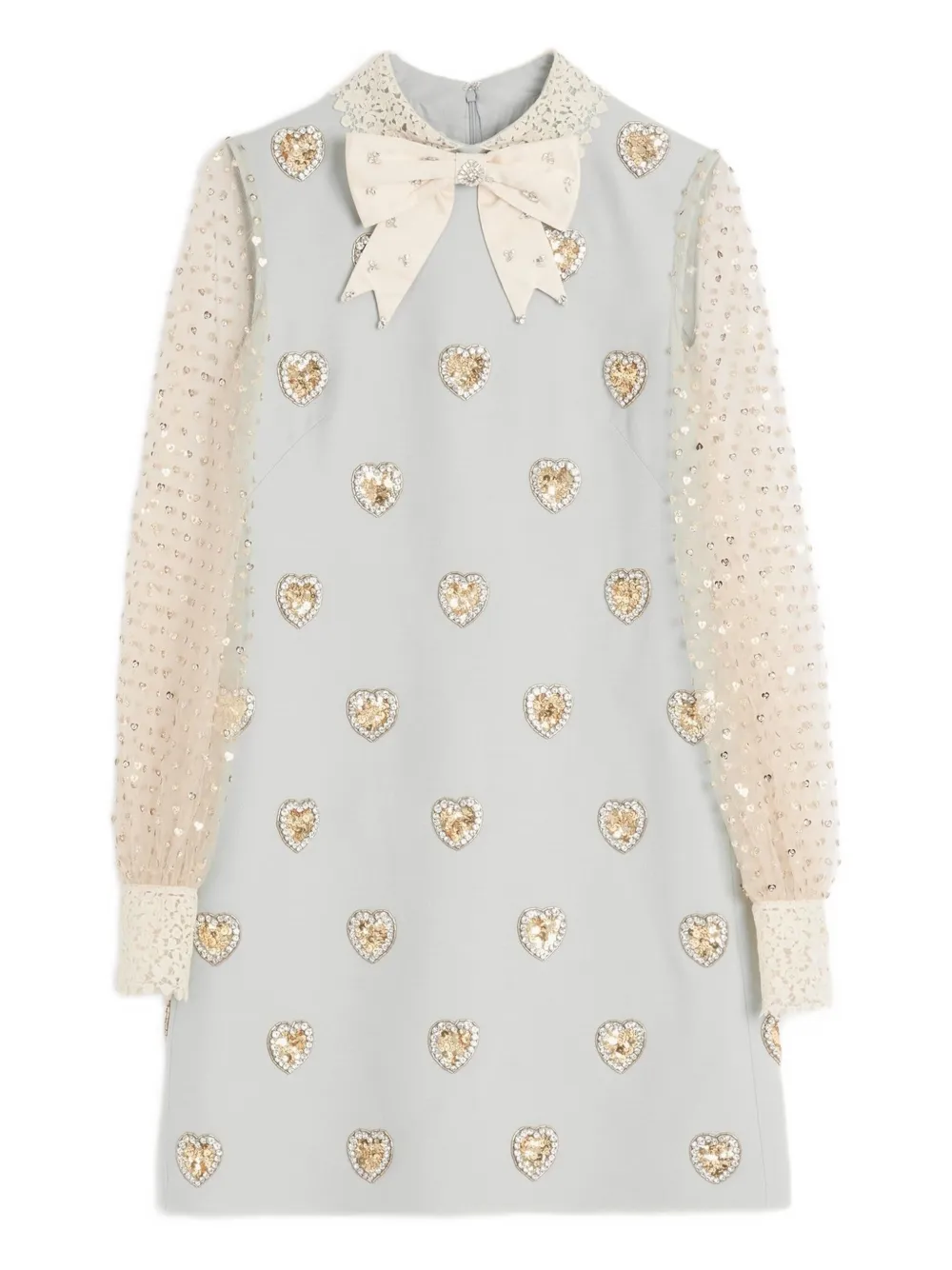 Valentino Garavani embroidered crepe dress | Blue | Image 1