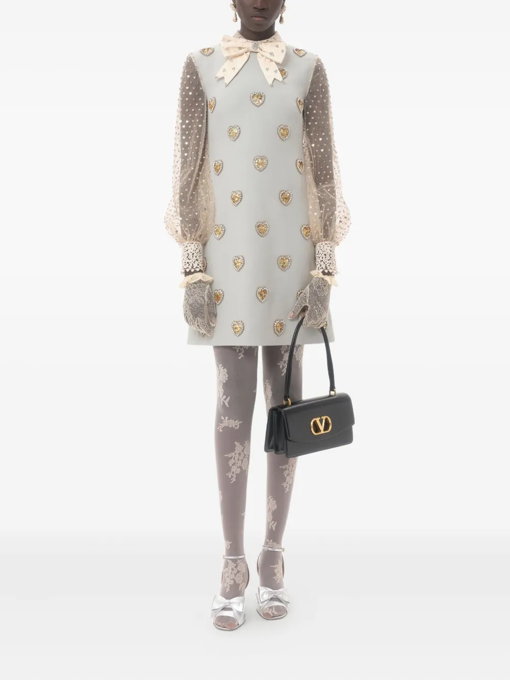 Valentino Garavani embroidered crepe dress | Day Dresses | Image 2