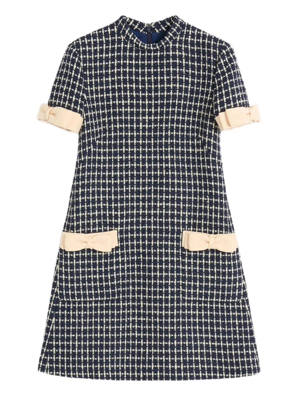 Valentino Garavani ブークレ ミニドレス - ブルー Valentino Garavani ブークレ ミニドレス - ブルー