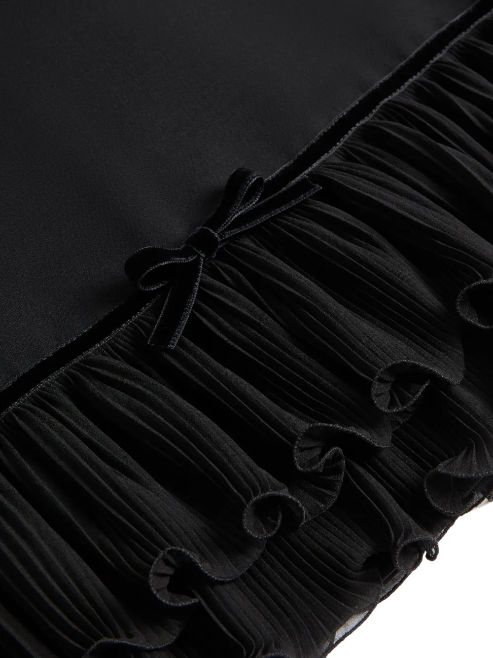 Valentino Garavani Mini-jurk met ruches Zwart