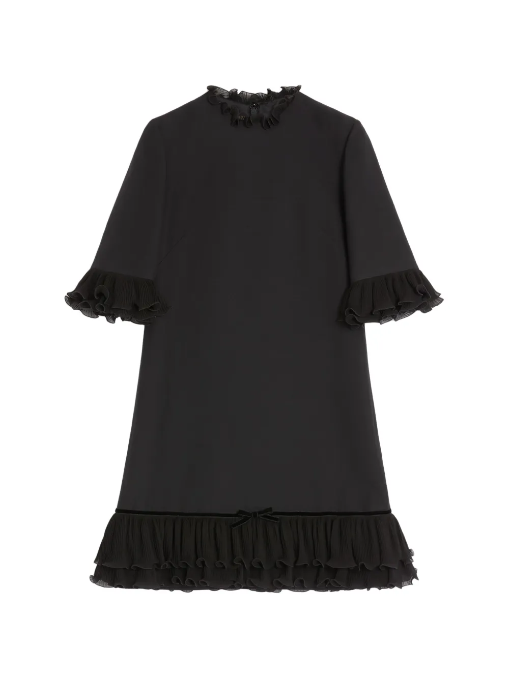 Valentino Garavani CREPE COUTURE SHORT DRESS - Schwarz