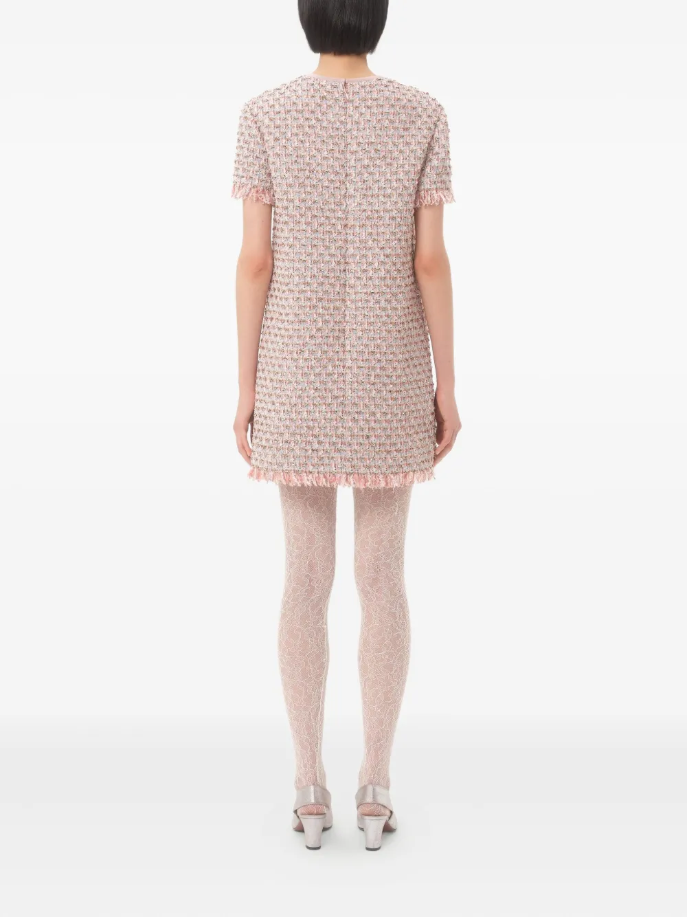 Valentino Garavani Tweed mini-jurk Roze