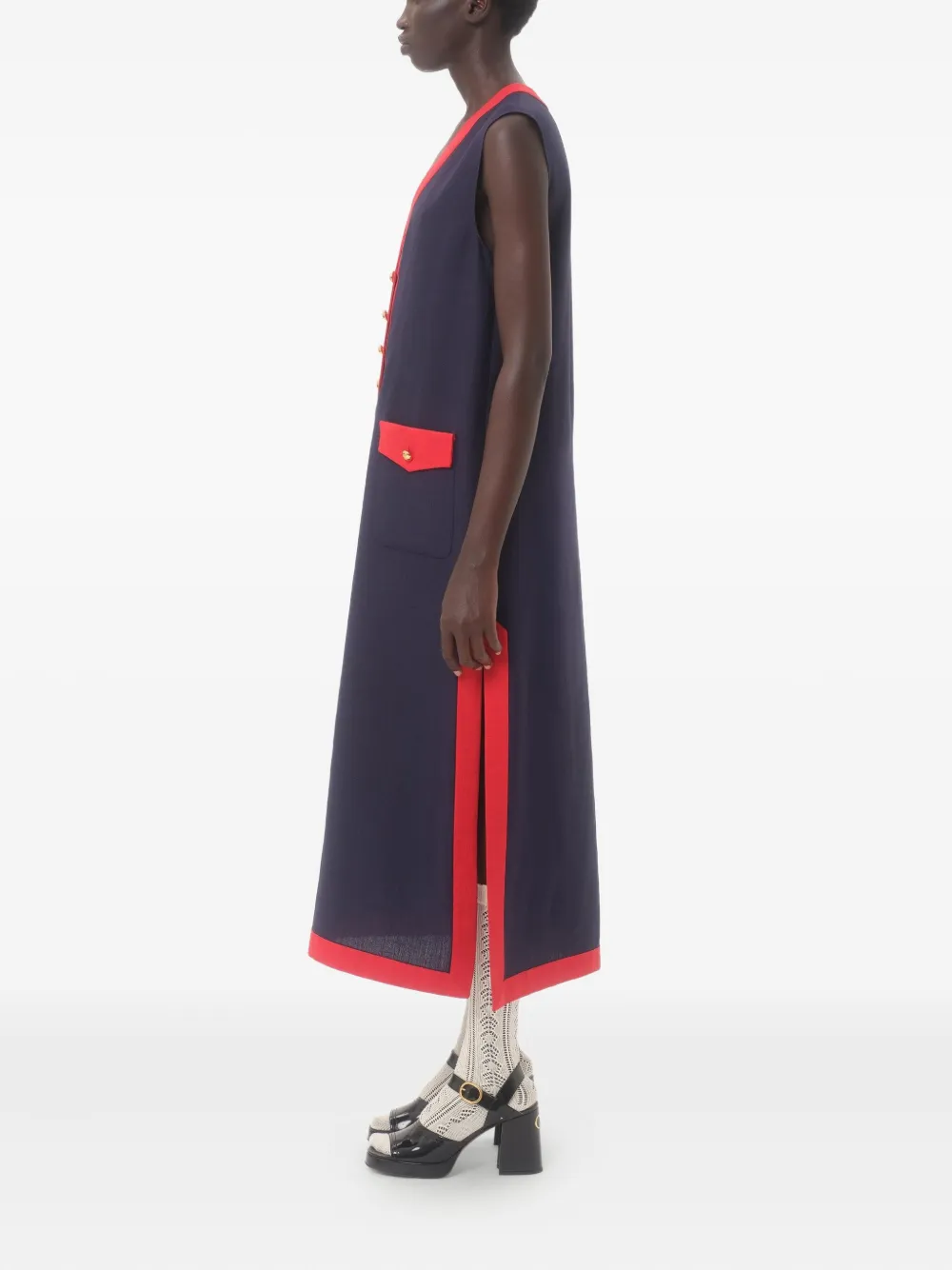 Valentino Garavani Mouwloze jurk Blauw