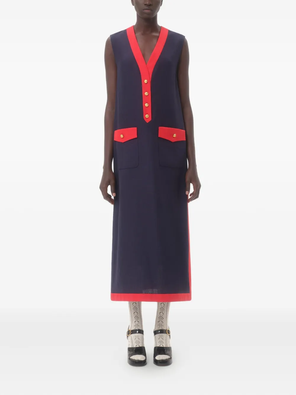Valentino Garavani Mouwloze jurk Blauw