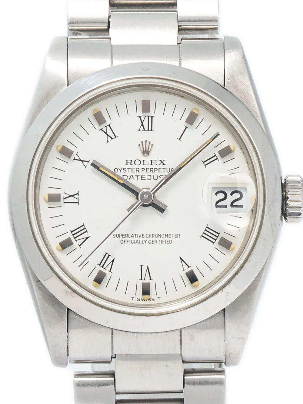 Pre-owned Rolex Datejust 30mm In White
