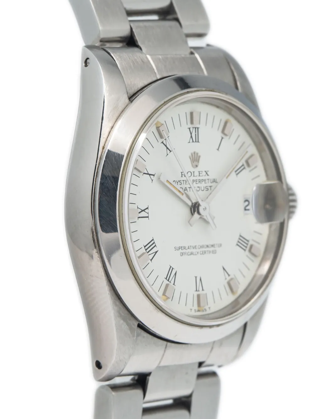Pre-owned Rolex Datejust 30mm In White