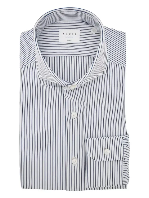 Xacus striped button-up shirt