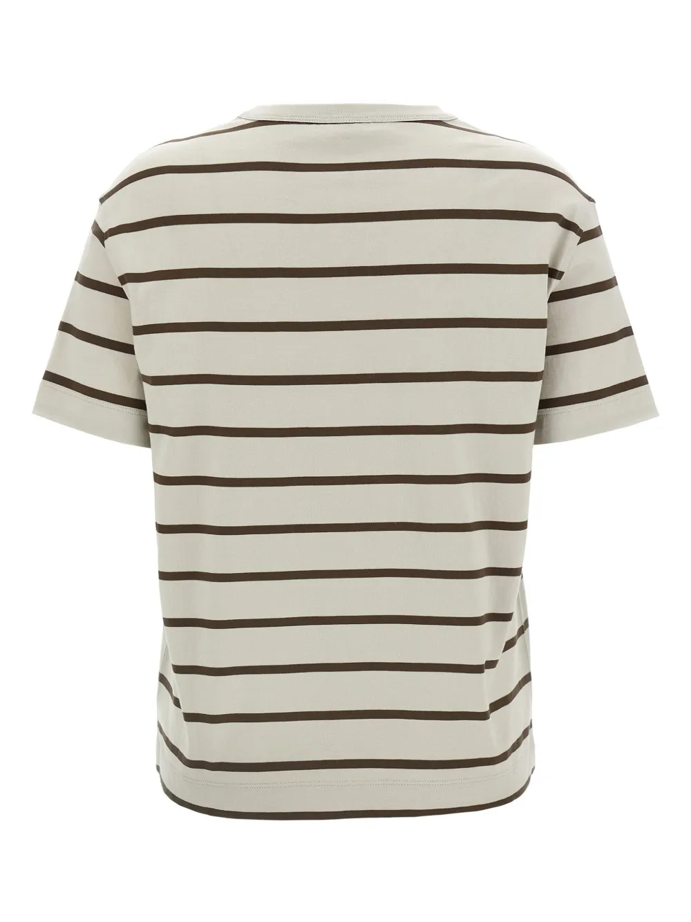 Brunello Cucinelli Gestreept T-shirt Beige