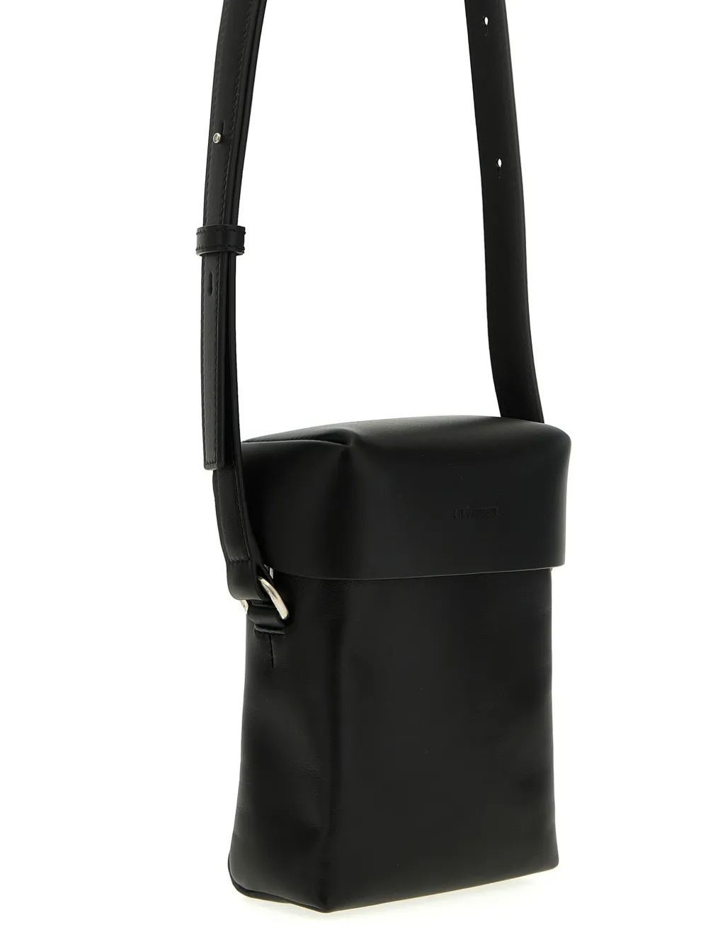 Jil Sander Small Lid Messenger Bag In Black