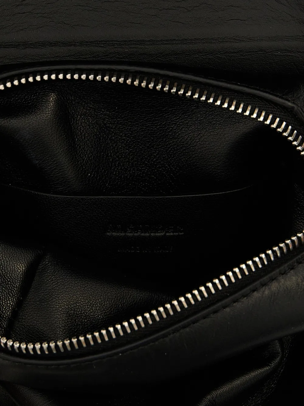 Jil Sander Small Lid Messenger Bag In Black