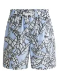 Fusalp Holfo Jungle swim shorts - Blue