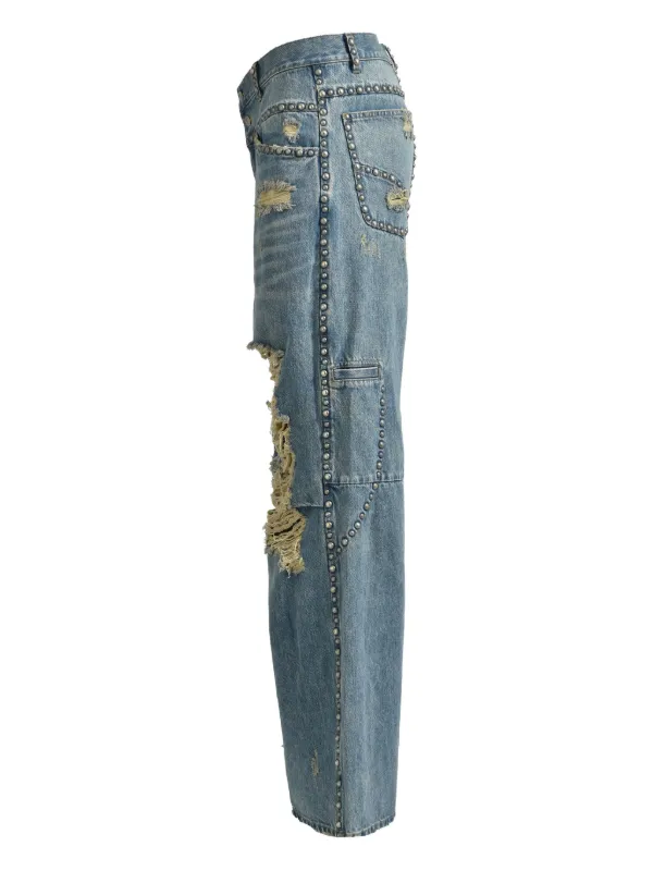 BREATH Ripped Bootcut Jeans | Blue | FARFETCH