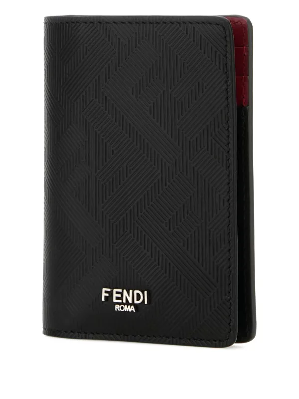 FENDI Leather Wallet Black FARFETCH ID