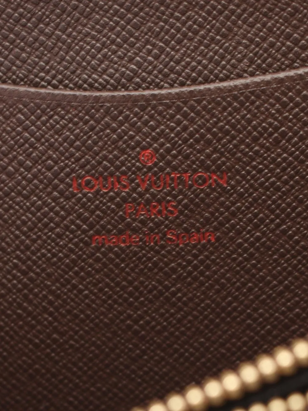 Pre-owned Louis Vuitton 2003 Zip-fastening Wallet In Brown