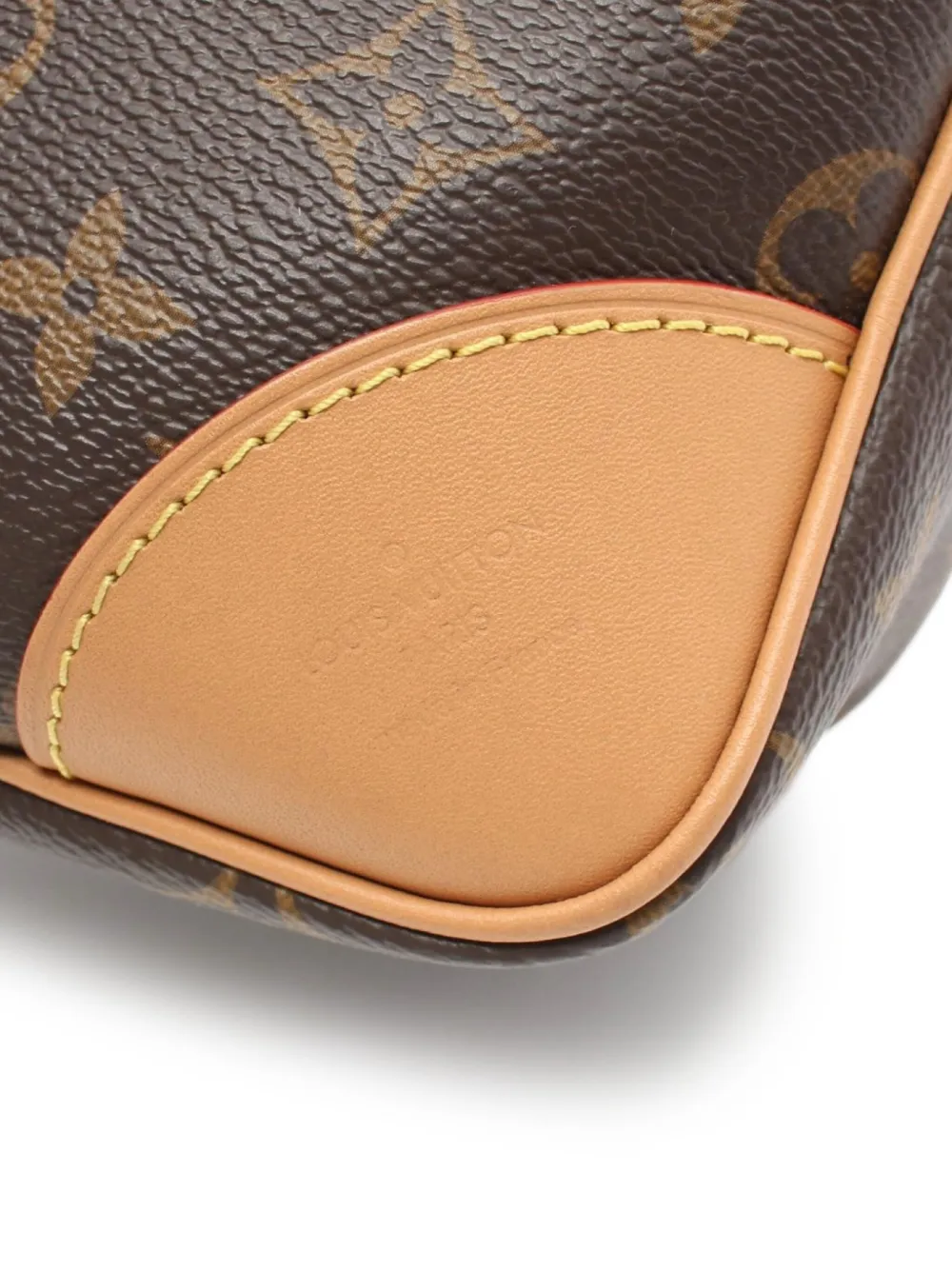 Pre-owned Louis Vuitton 2021 Odeon Mm Monogram Shoulder Bag In Brown