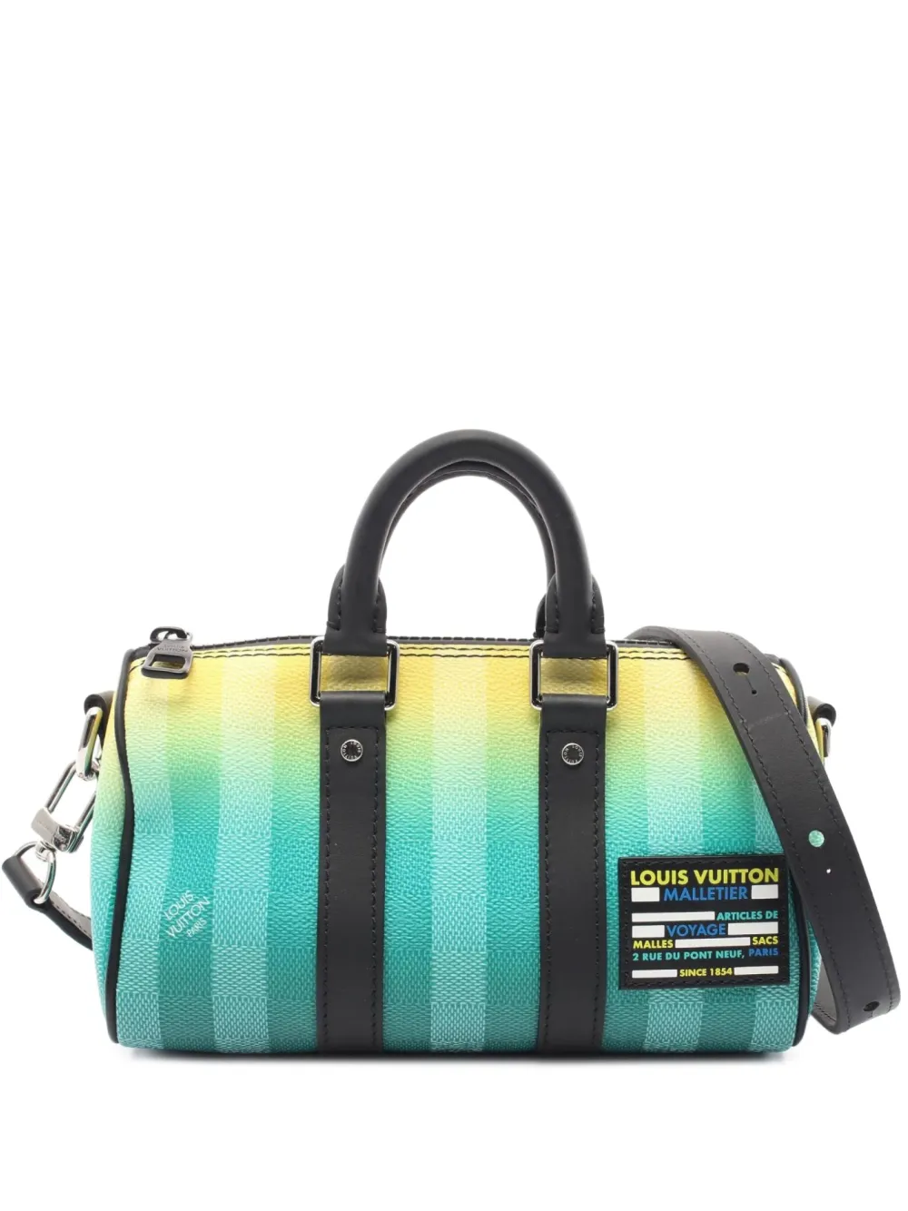 Louis Vuitton Pre-Owned 2021 キーポル ハンドバッグ XS - ブルー Louis Vuitton Pre-Owned 2021 キーポル ハンドバッグ XS - ブルー