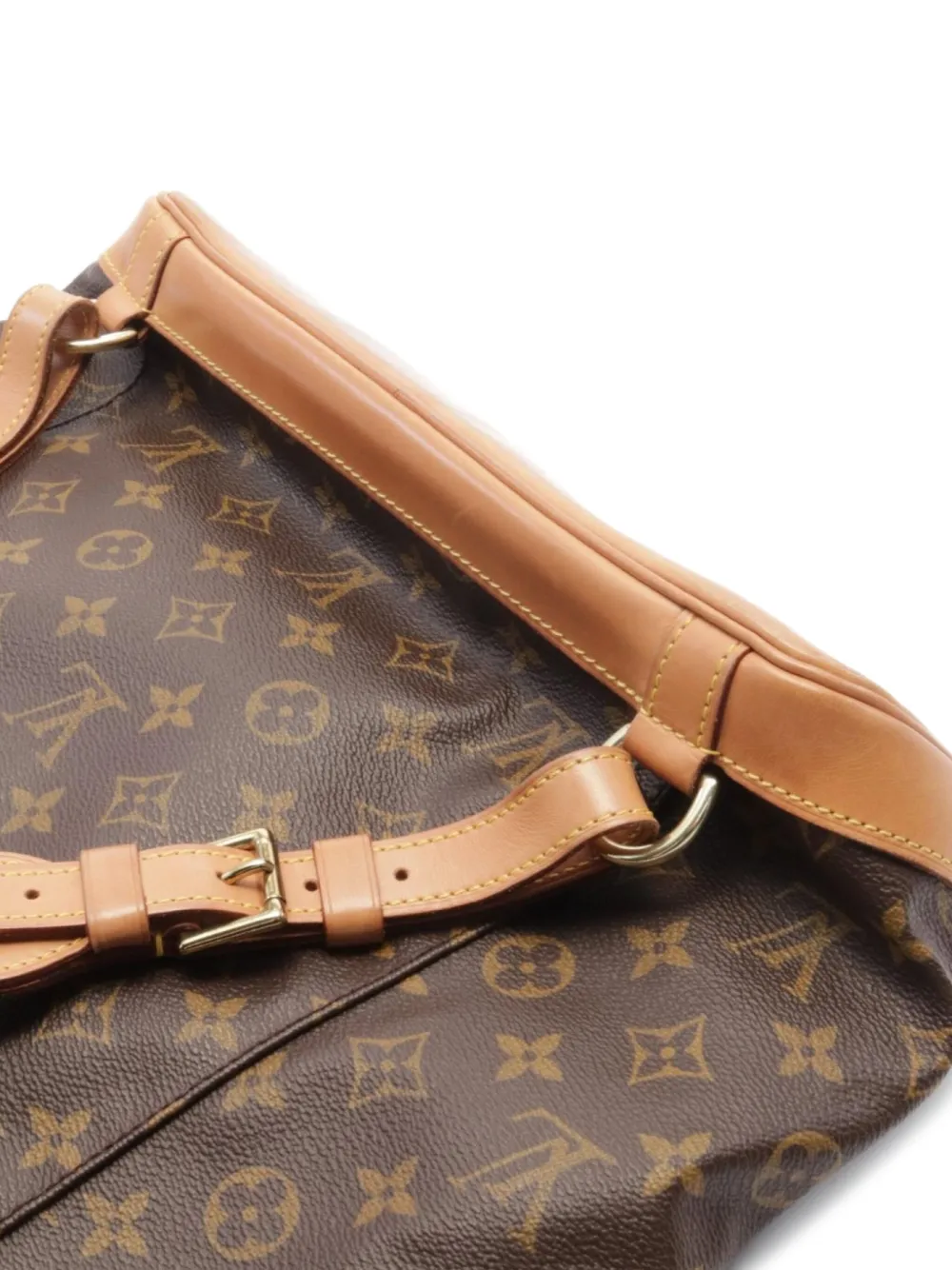 Pre-owned Louis Vuitton 1999 Montsouris Gm Backpack In Brown