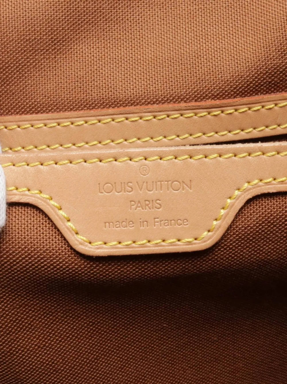 Pre-owned Louis Vuitton 1999 Montsouris Gm Backpack In Brown