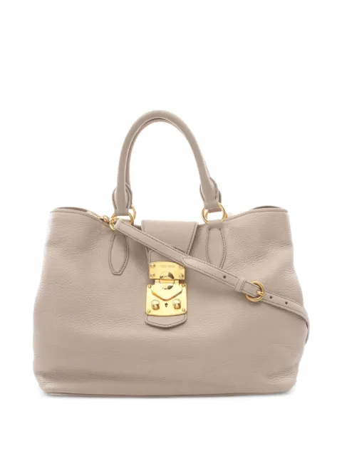 Miu Miu Pre-Owned 2000s leather tote bag