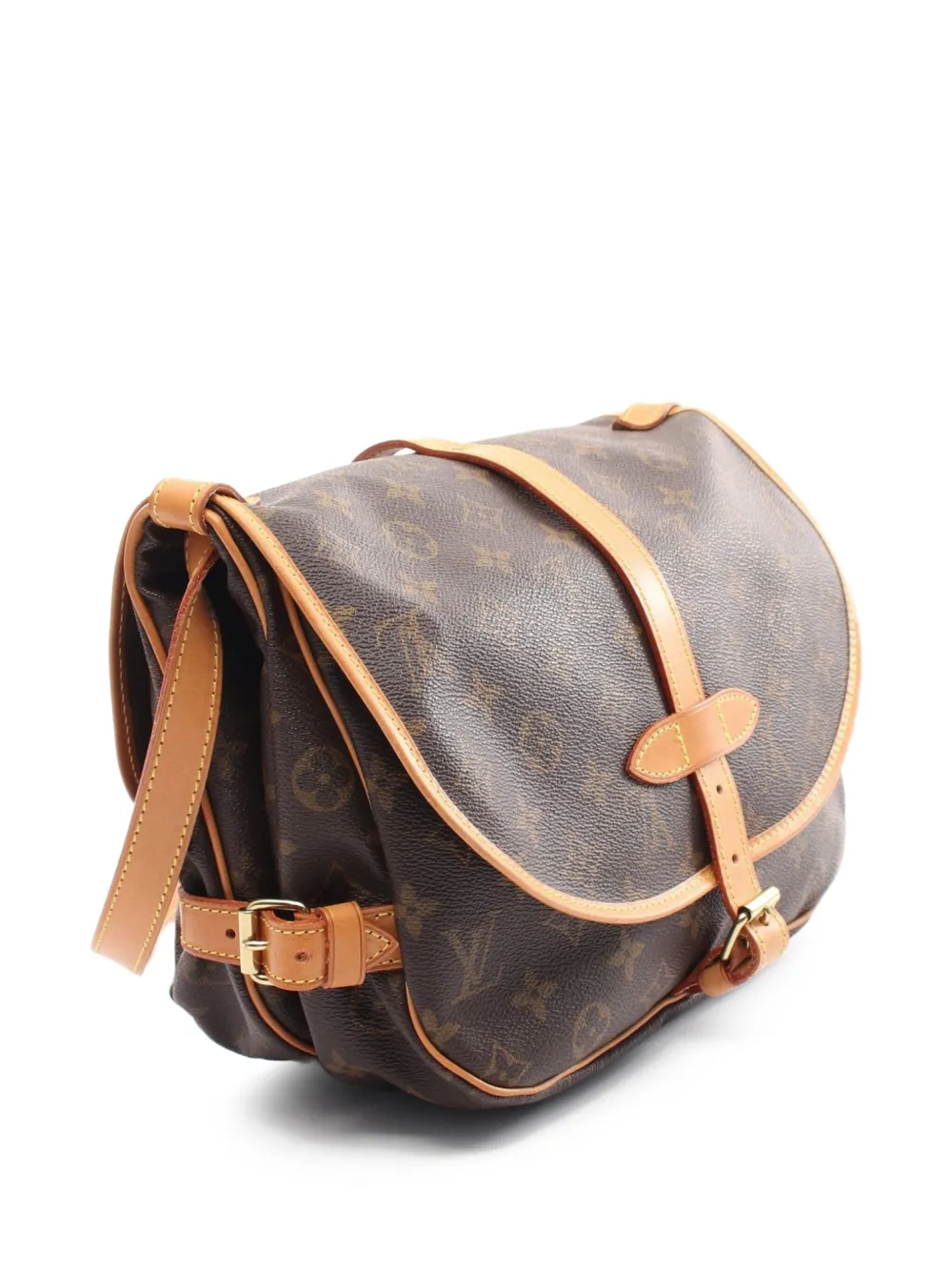 Pre-owned Louis Vuitton 1994 Saumur 30 Shoulder Bag In Brown
