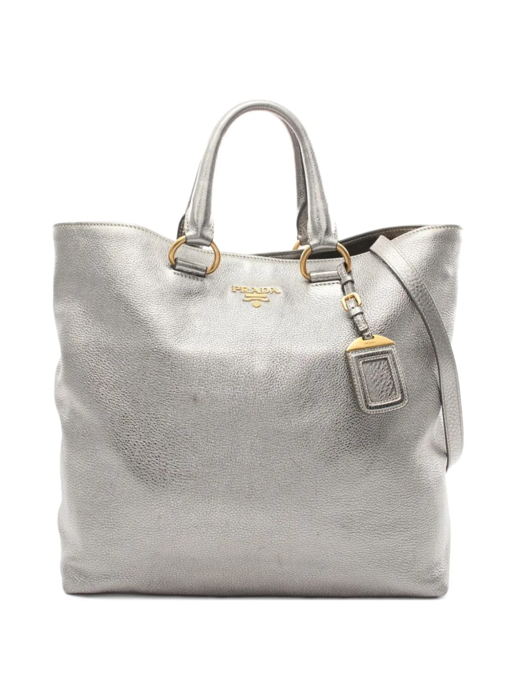 Prada Pre-Owned 2010s Daino ハンドバッグ - シルバートーン Prada Pre-Owned 2010s Daino ハンドバッグ - シルバートーン