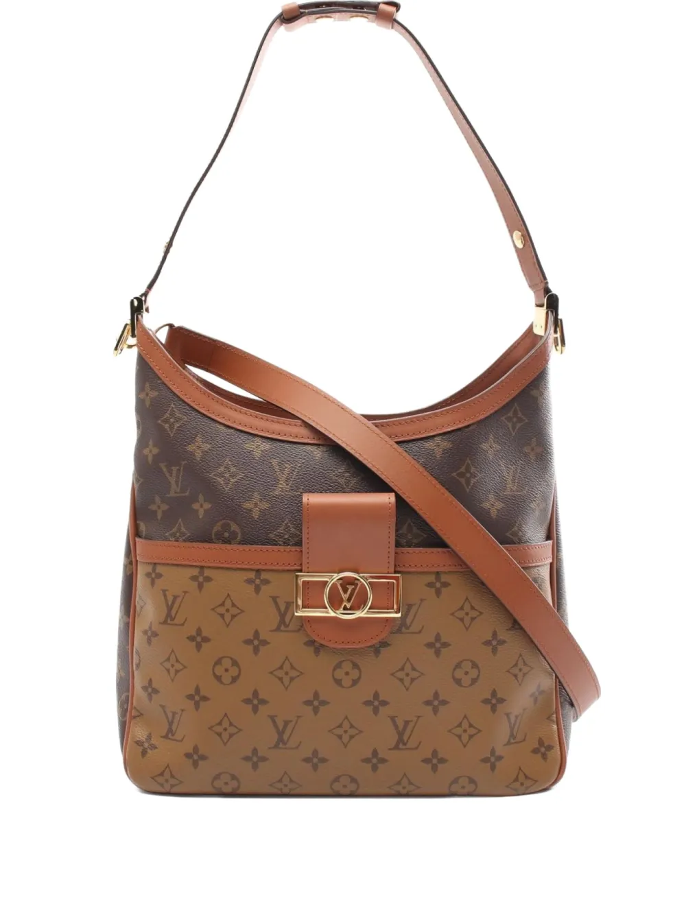 Louis Vuitton Pre-Owned 2020 ドーフィーヌ MM ショルダーバッグ - ブラウン Louis Vuitton Pre-Owned 2020 ドーフィーヌ MM ショルダーバッグ - ブラウン