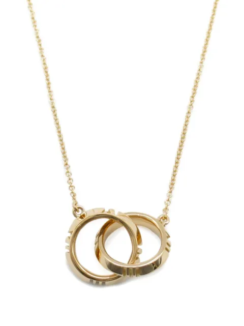 Tiffany & Co. Pre-Owned 2010s 18k rose gold x Closed Interlocking necklace 