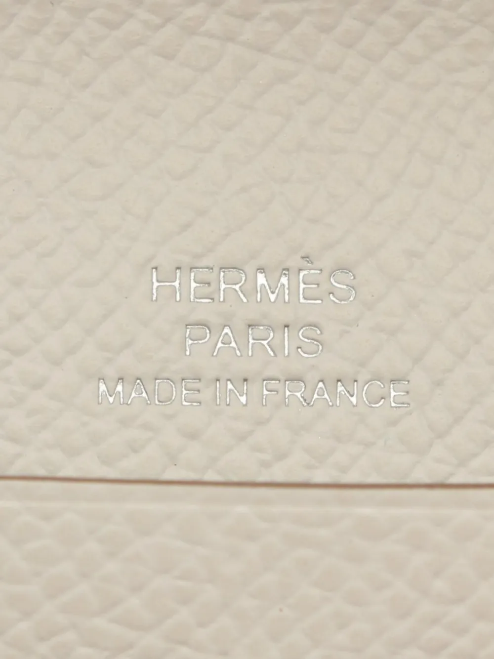 Pre-owned Hermes 2024 Chaine D'ancre Wallet On Chain In White