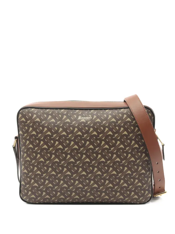 Burberry Pre-Owned 2010s TB-monogram Shoulder Bag Brown