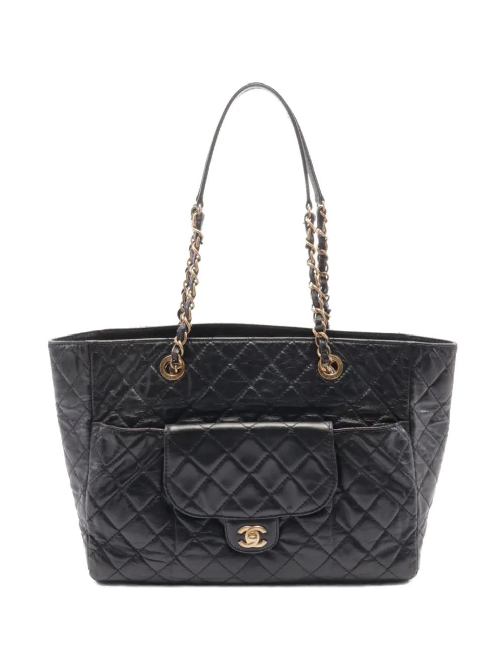 CHANEL Pre-Owned 2014-2015 diamond-quilting tote bag | Black | Image 1