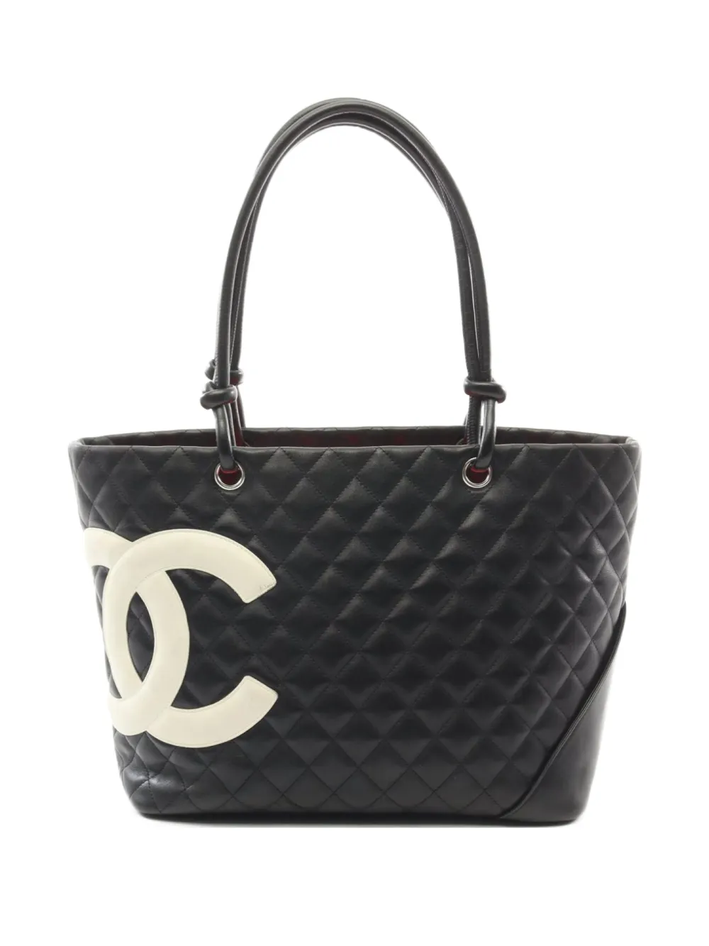 Pre-owned Chanel 2004-2005 Cambon Tote Bag In Black