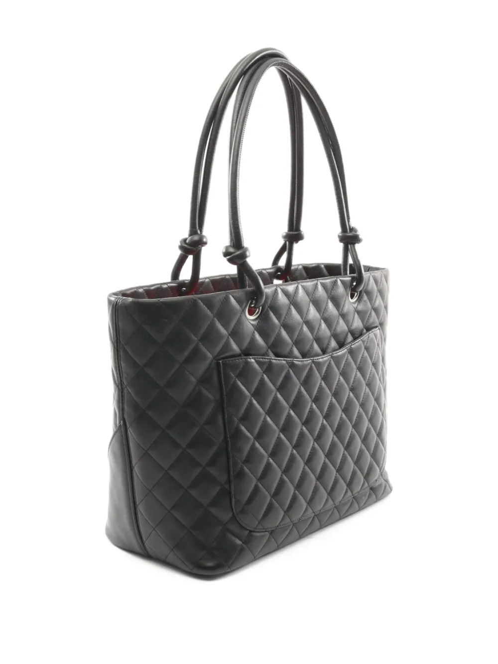 Pre-owned Chanel 2004-2005 Cambon Tote Bag In Black