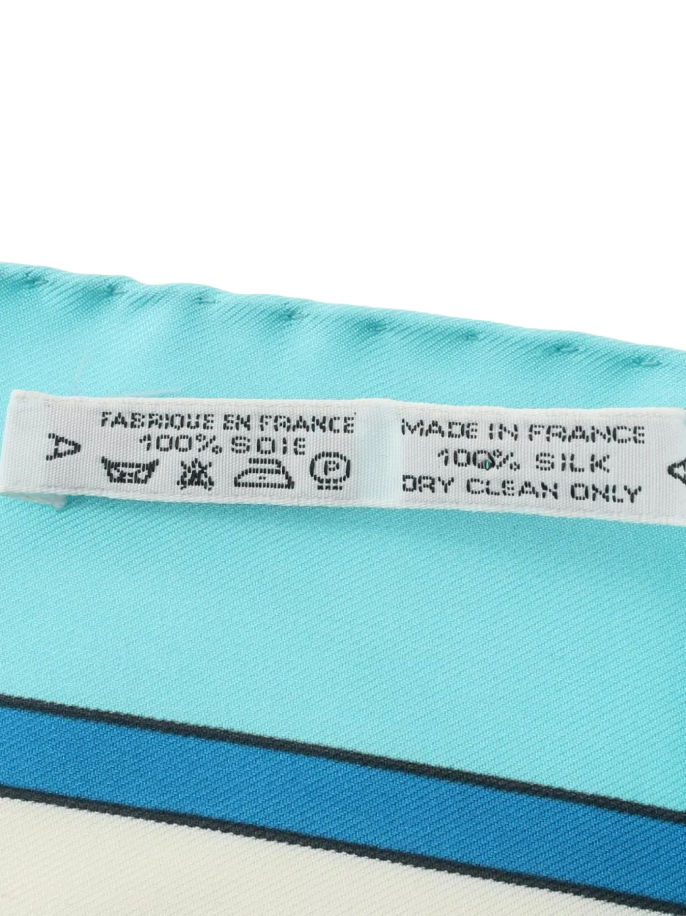 Pre-owned Hermes 2000s Thalassa Scarf In Light Blue, Multicolor