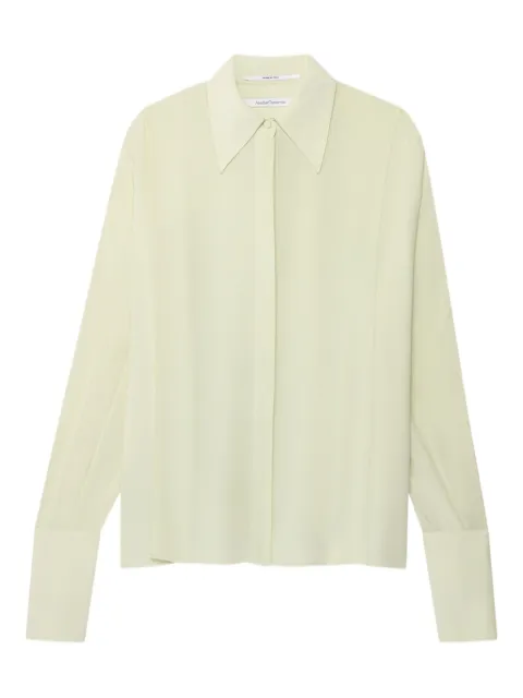Another Tomorrow falda cruzada con pliegues