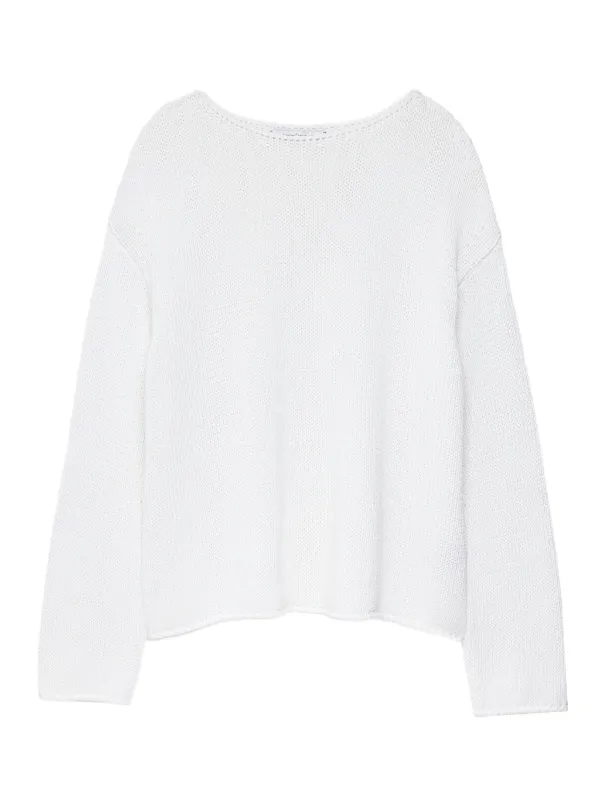 Another Tomorrow Knitted Jumper in White