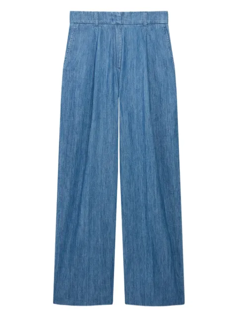 Another Tomorrow pantalones anchos de chambray