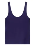 Another Tomorrow scoop-neck tank top - Blue